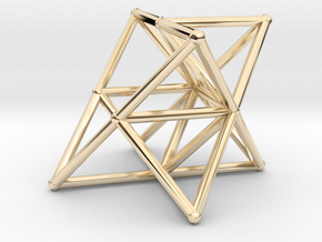 Rod Merkaba Supports OpenBase 4cm in 14K Yellow Gold