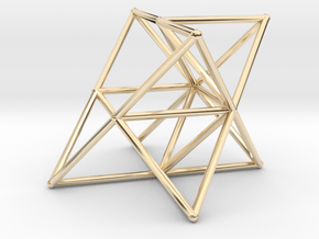 Rod Merkaba Supports OpenBase 2cm in 14K Yellow Gold