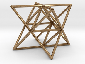 Rod Merkaba Supports 6cm in Natural Brass