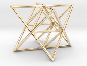 Rod Merkaba Supports 6cm in 14K Yellow Gold