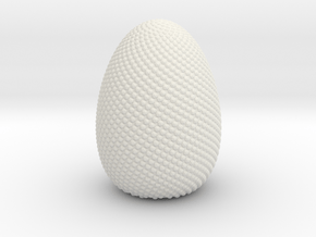 Oval Delite - Easter in White Natural Versatile Plastic