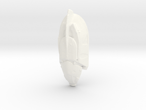 Cosmic Space Shuttle Craft in White Processed Versatile Plastic