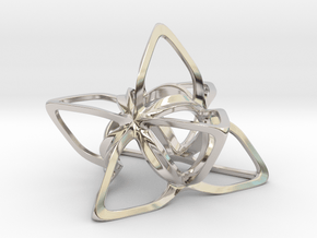 Merkaba Flatbase CurvaciousP - 5cm in Platinum