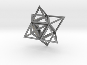 Merkaba Flatbase 4cm in Natural Silver