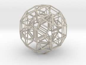 Dodecahedron .06 5cm in Natural Sandstone