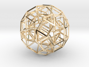 Dodecahedron .06 5cm in 14K Yellow Gold