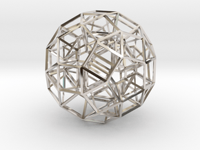 Dodecahedron .06 5cm in Platinum