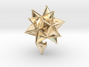 Stellated Icoso Case - 3.6cm in 14K Yellow Gold