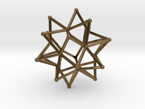 Stellated Icosohedron WireBalls - 3cm in Natural Bronze