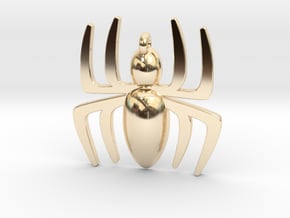 Spider Pendant in 14K Yellow Gold
