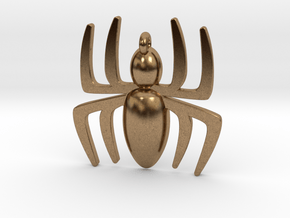 Spider Pendant in Natural Brass