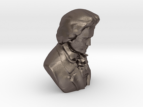 Ludwig Van Beethoven in Polished Bronzed Silver Steel