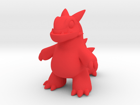 Dino in Red Processed Versatile Plastic