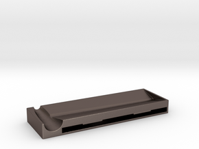 Rolling Mat - for rolling cigarettes. in Polished Bronzed Silver Steel