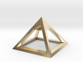 Pyramid Mike 3cm in 14K Yellow Gold
