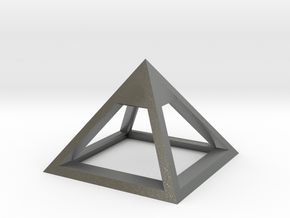 Pyramid Mike 3cm in Natural Silver