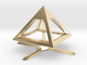 Pyramid Mike B 4cm in 14K Yellow Gold
