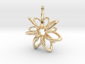 RingStar 7 Points - 4cm, Loopet in 14K Yellow Gold