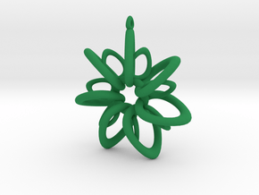 RingStar 7 points - 5cm, Loopet in Green Processed Versatile Plastic