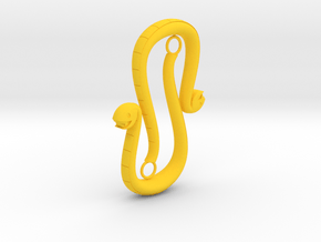 Boa Hancock Snake Earrings  in Yellow Processed Versatile Plastic