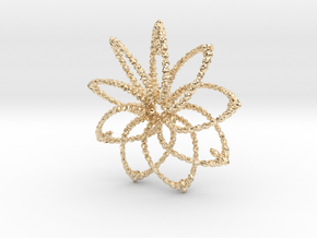 Cluster Funk 9 Points 5cm in 14K Yellow Gold