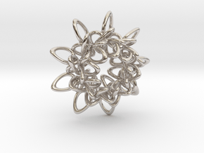 Ring Flower 1 - 4cm in Platinum