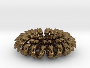Wave Ring Doubly - 5cm in Natural Bronze