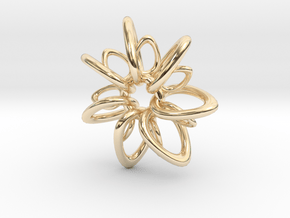 RingStar 7 points - 4cm in 14K Yellow Gold