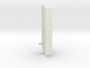 Dexcom Case w/Carabiner_Lanyard Hook SLIM in White Natural Versatile Plastic