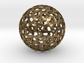 Star Weave Sphere in Natural Bronze