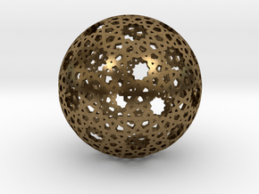 Star Weave Mesh Sphere in Natural Bronze