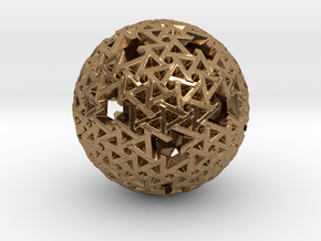 Trapezoidal Sphere in Natural Brass