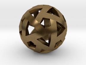 Triango Mesh Sphere in Natural Bronze