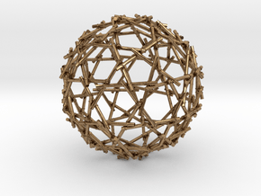 Bamboo Sphere in Natural Brass