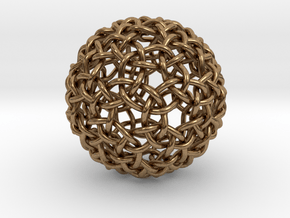 Weave Mesho Sphere in Natural Brass