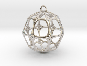 Christmas Bauble No.4 in Platinum
