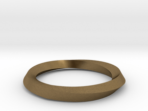 Mobius Wedding Ring-Size 6 in Natural Bronze