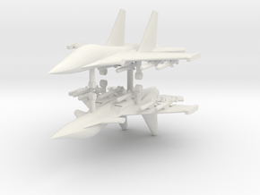 1/285 Su-34 Fullback (x2) in White Natural Versatile Plastic
