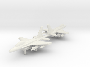 1/285 F-16D Block 52+ (Twin seat) (x2) in White Natural Versatile Plastic
