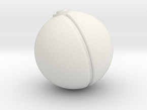 Pokeball (sm) in White Natural Versatile Plastic
