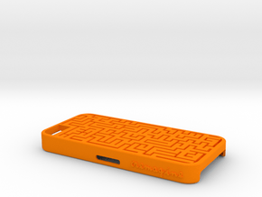 Maze in Orange Processed Versatile Plastic