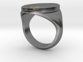 SIGNET RING SZ8 in Polished Silver