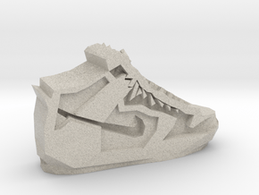 Geometric Basketball Shoe by Suprint in Natural Sandstone