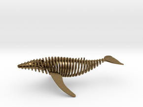 slicy bendy whale in Natural Bronze