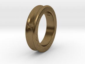 FootPrint Ring  in Natural Bronze