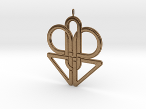 Knotted Pendant in Natural Brass