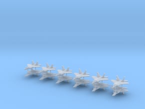 1/700 F-22 Raptor (Internal Weapons) (x12) in Tan Fine Detail Plastic