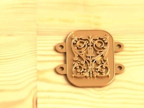 belt plate in Polished Bronze
