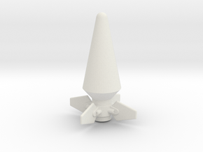 JK Rocket Top in White Natural Versatile Plastic