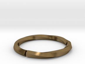 Nurbs Wedding Ring-Size 4.5 in Natural Bronze
